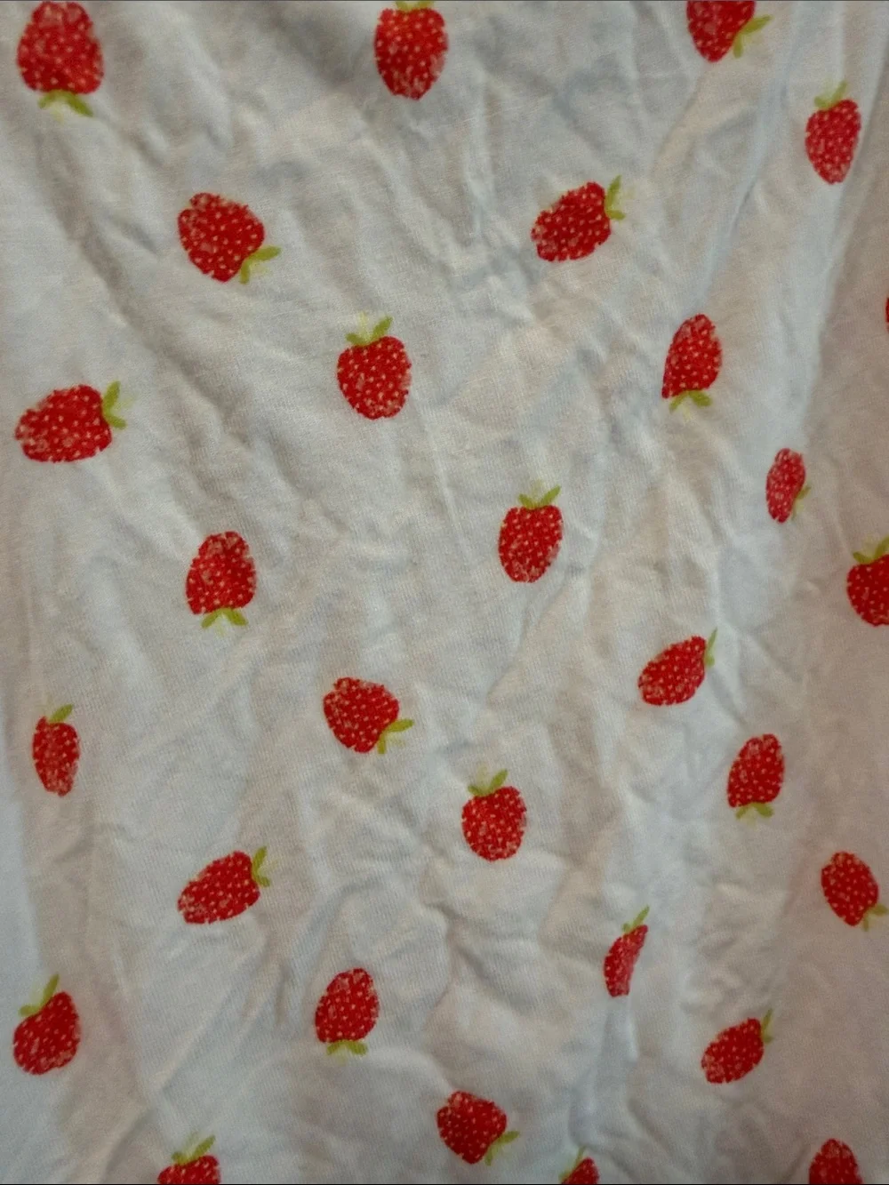 LOFT White Strawberry-Print Tank Top